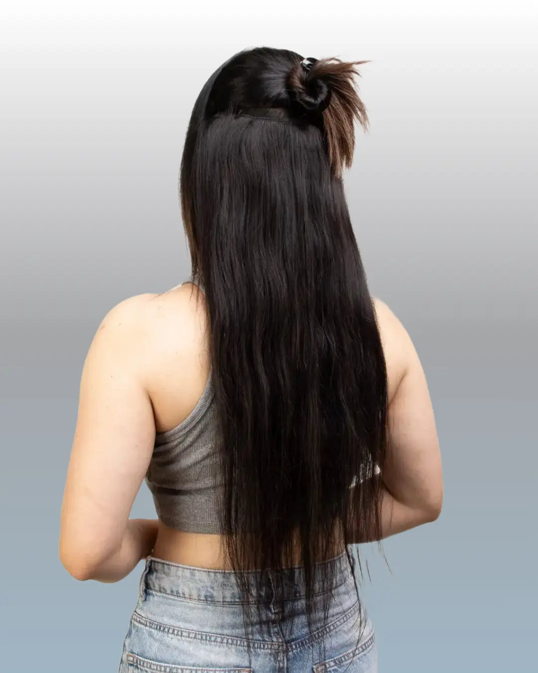 Seemless volumizers in Natural black color by Capilus